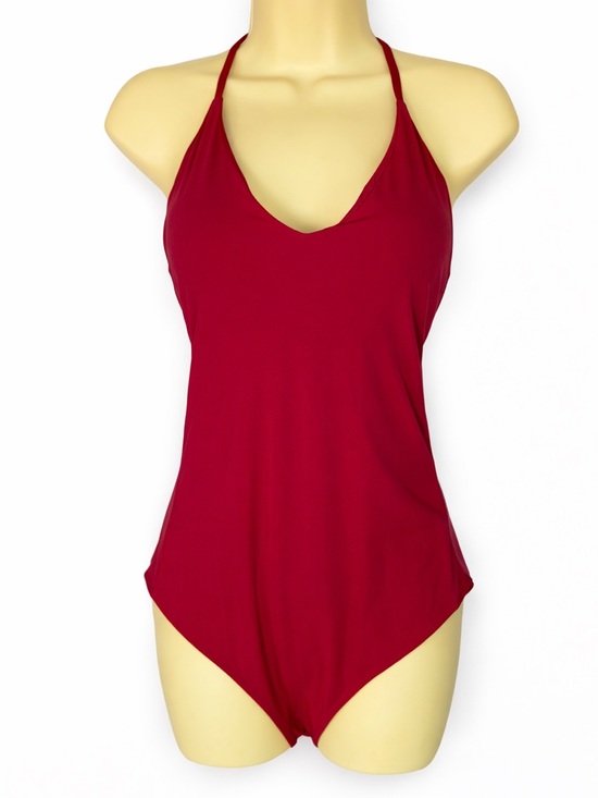 Lululemon Weave The Waves One Piece Swimsuit Red Strappy Back Small Sz 4-6? - Picture 2 of 12